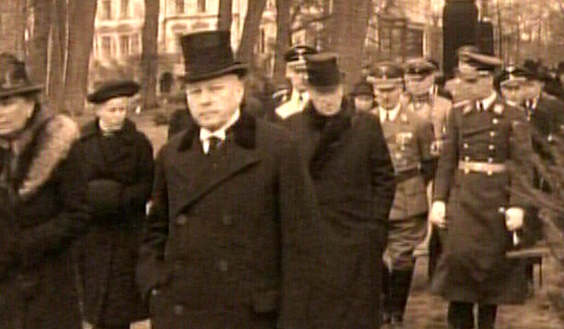 Nazi officers at funeral